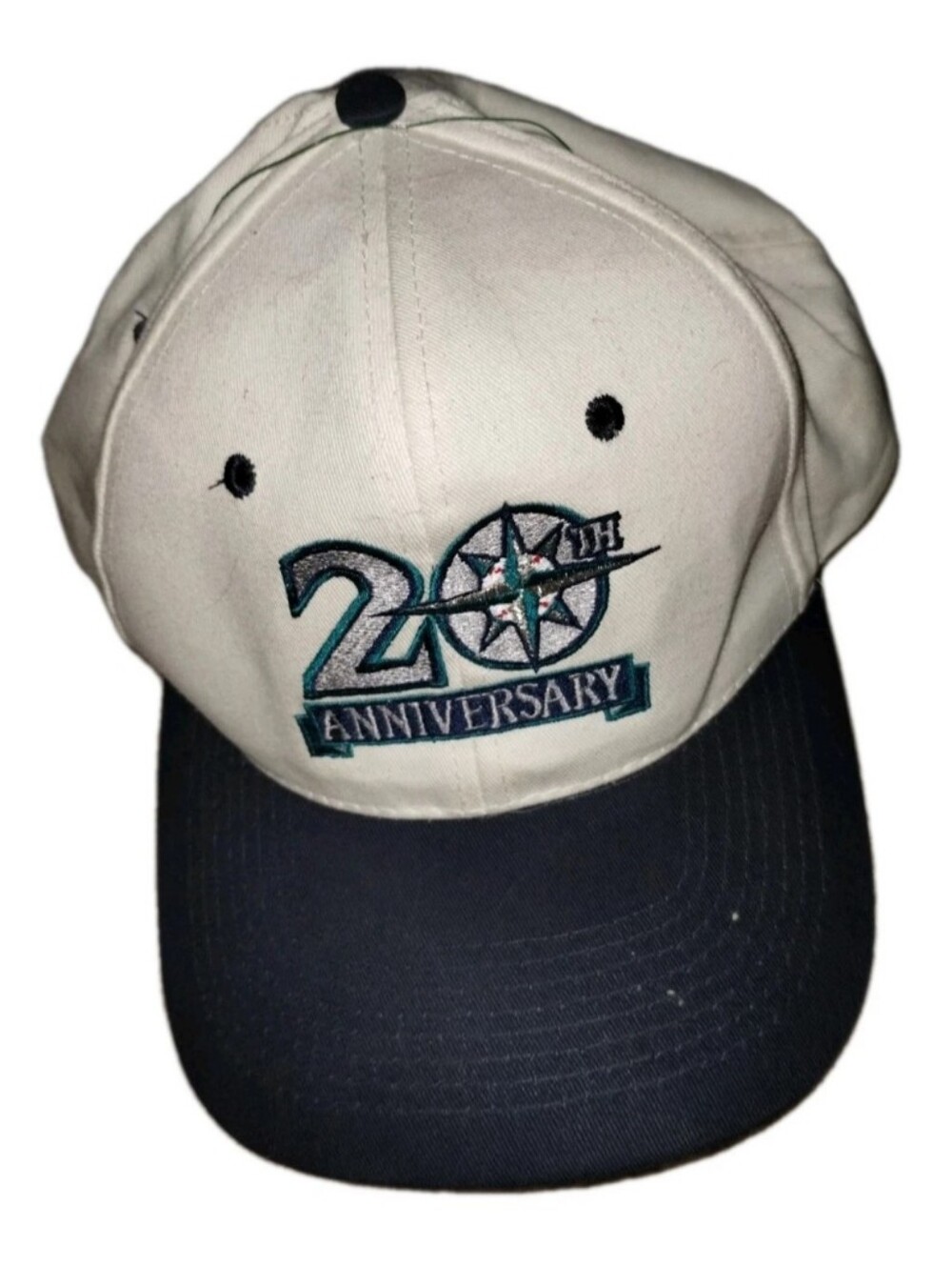 20th Anniversary Two-Tone Baseball Cap - White & Navy